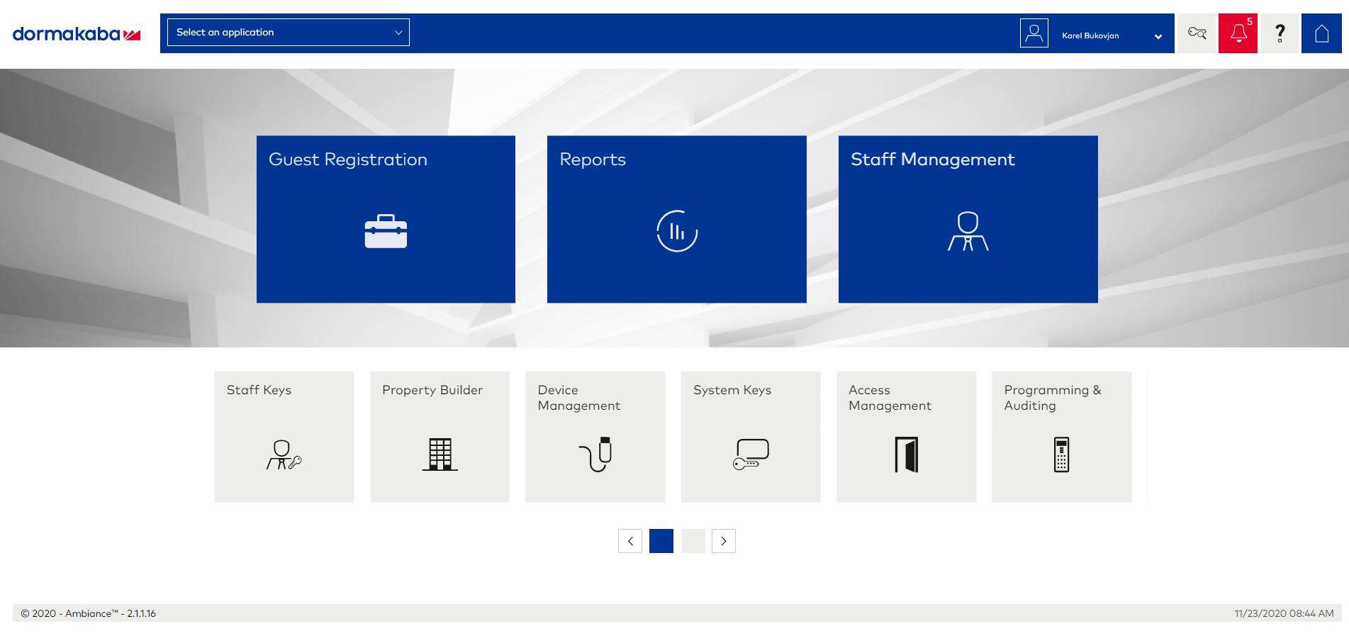 Ambiance Access Management Software - pro hotely | dormakaba